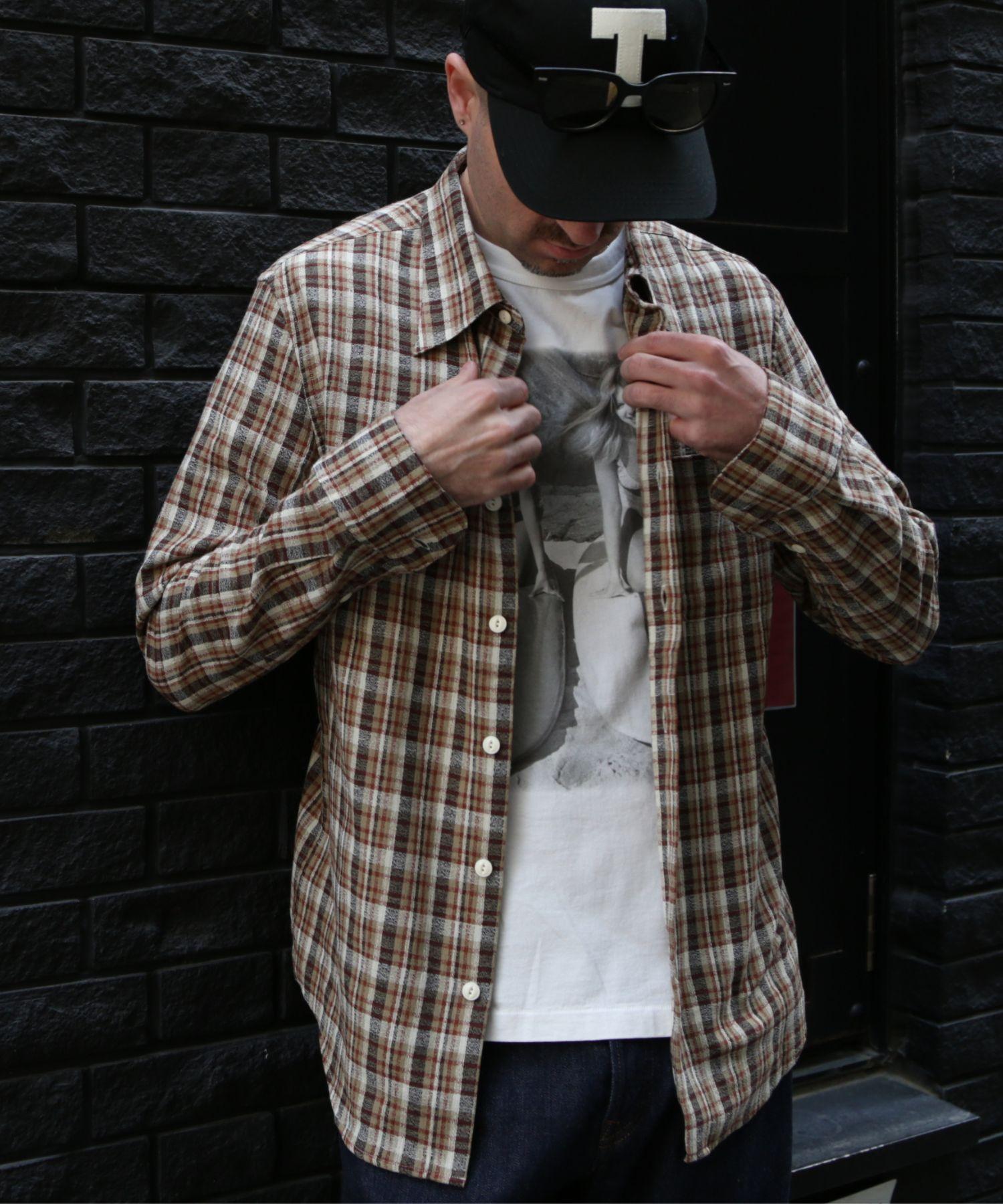 CAMICIA MORBIDA A MANICHE LUNGHE CON FANTASIA A QUADRI COUNTRY