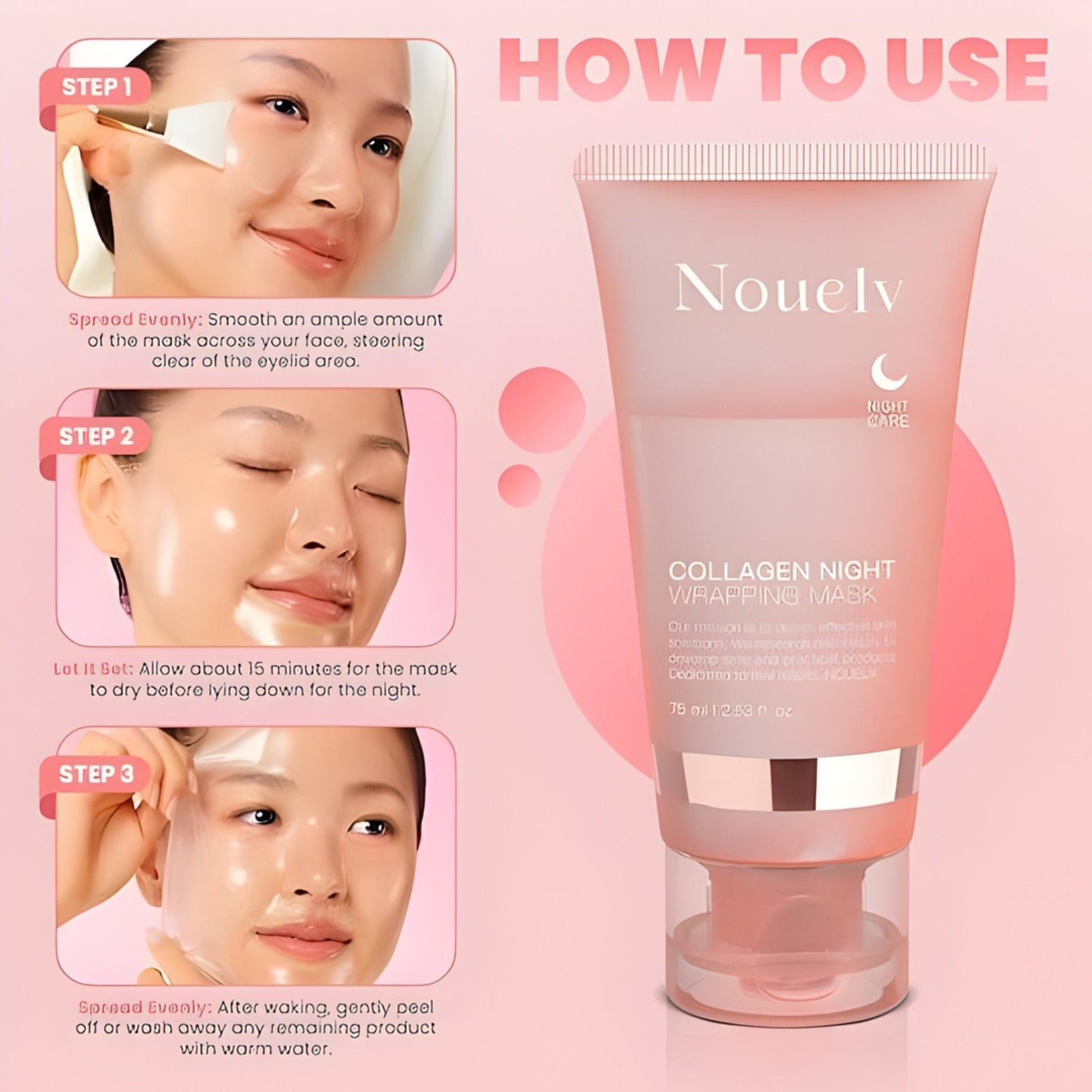 Collagen Firming Overnight Face Mask | Hyaluronic Acid + Niacinamide | 50ml