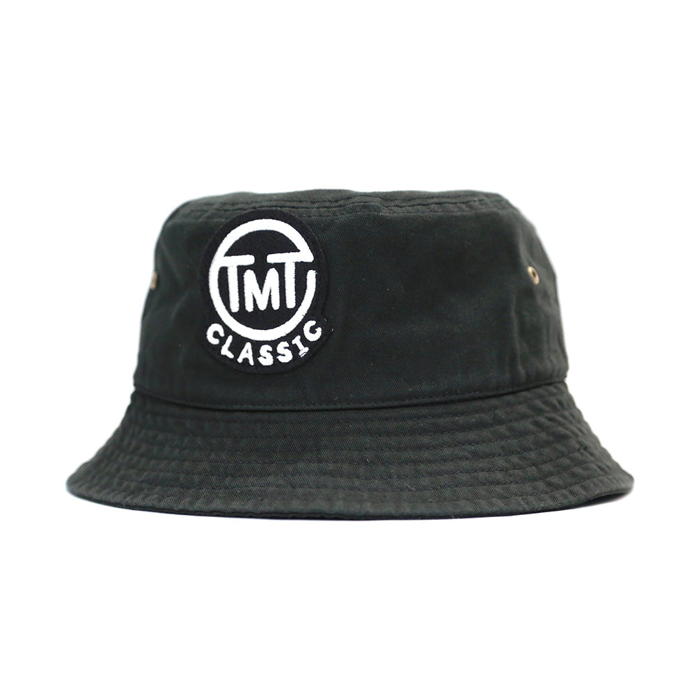 BUCKET HAT CON LOGO CIRCOLARE / NERO