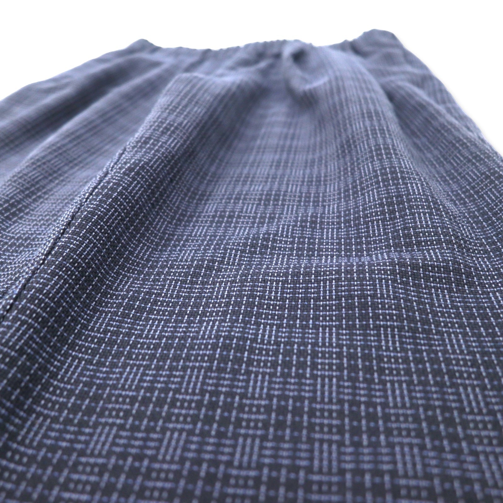 417 EDIFICE Pantaloni Chino 2 pieghe L blu scuro scacchi poliestere 23-030-312-4040-1-0
