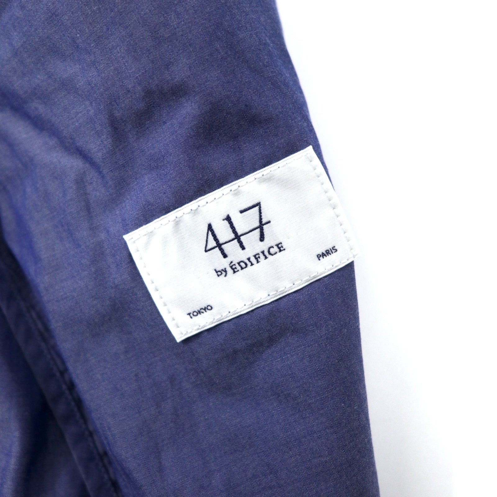 417 EDIFICE 2B Giacca sartoriale L Blu Cotone 15-010-312-3006 Nuovo