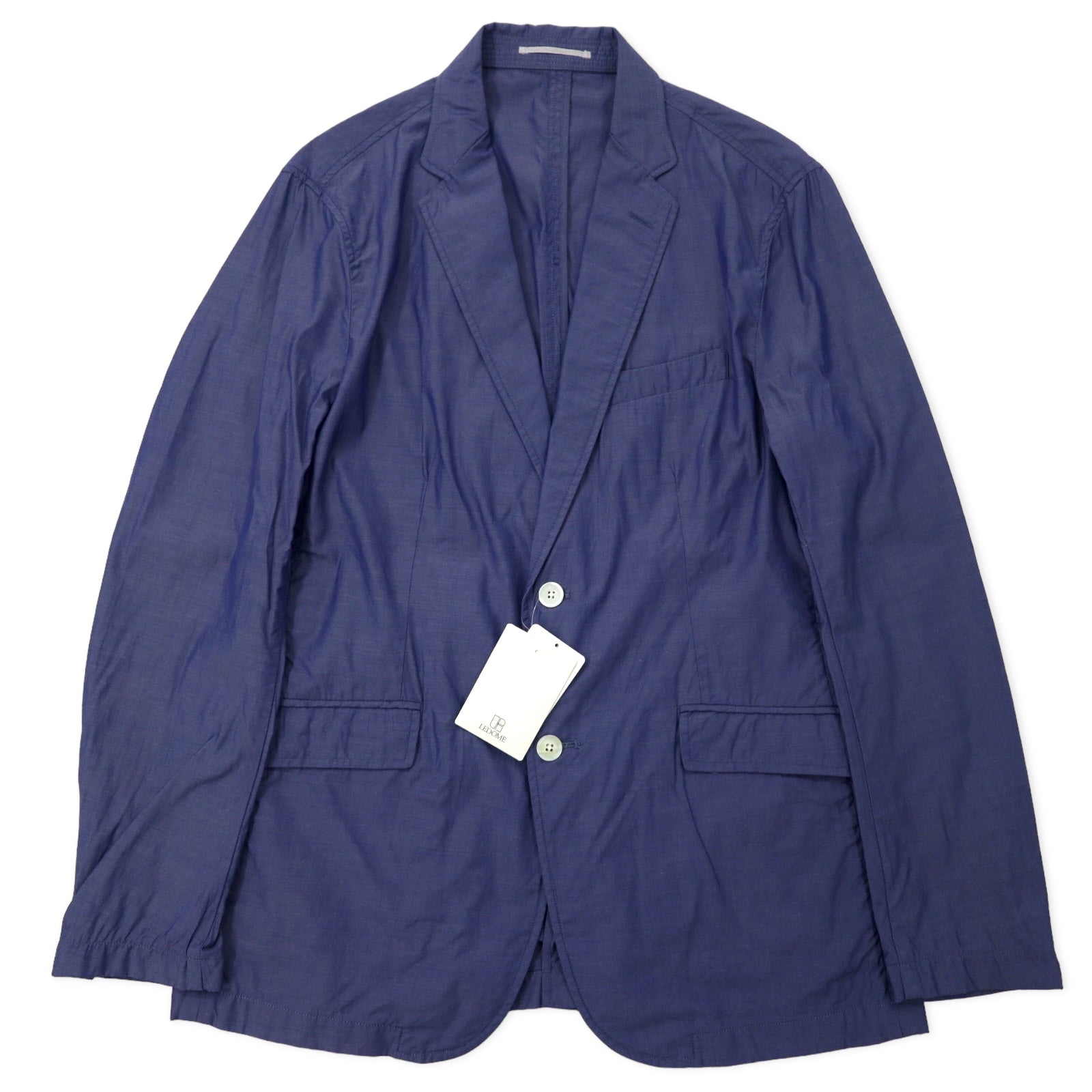 417 EDIFICE 2B Giacca sartoriale L Blu Cotone 15-010-312-3006 Nuovo