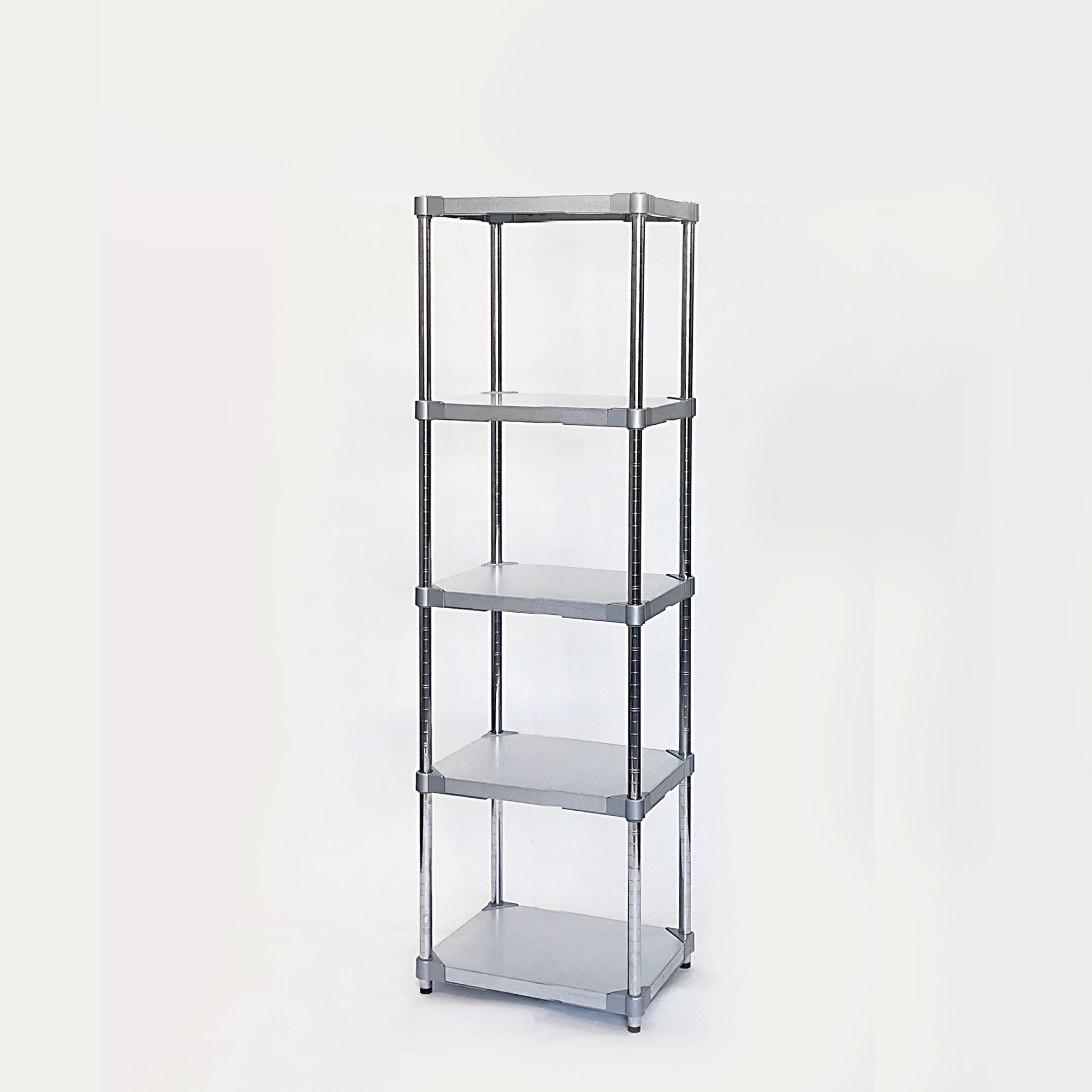 【PROFACE LIGHT】Scaffale in Galvalume Antiruggine ad Alta Resistenza alla Corrosione a 5 Ripiani D350 H1500, Scaffalatura Leggera
