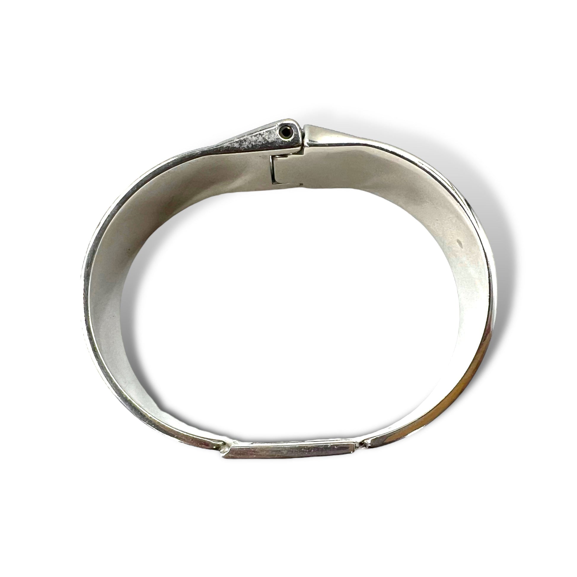 GUCCI G Icon logo motivo bracciale bangle argento Made in Italy