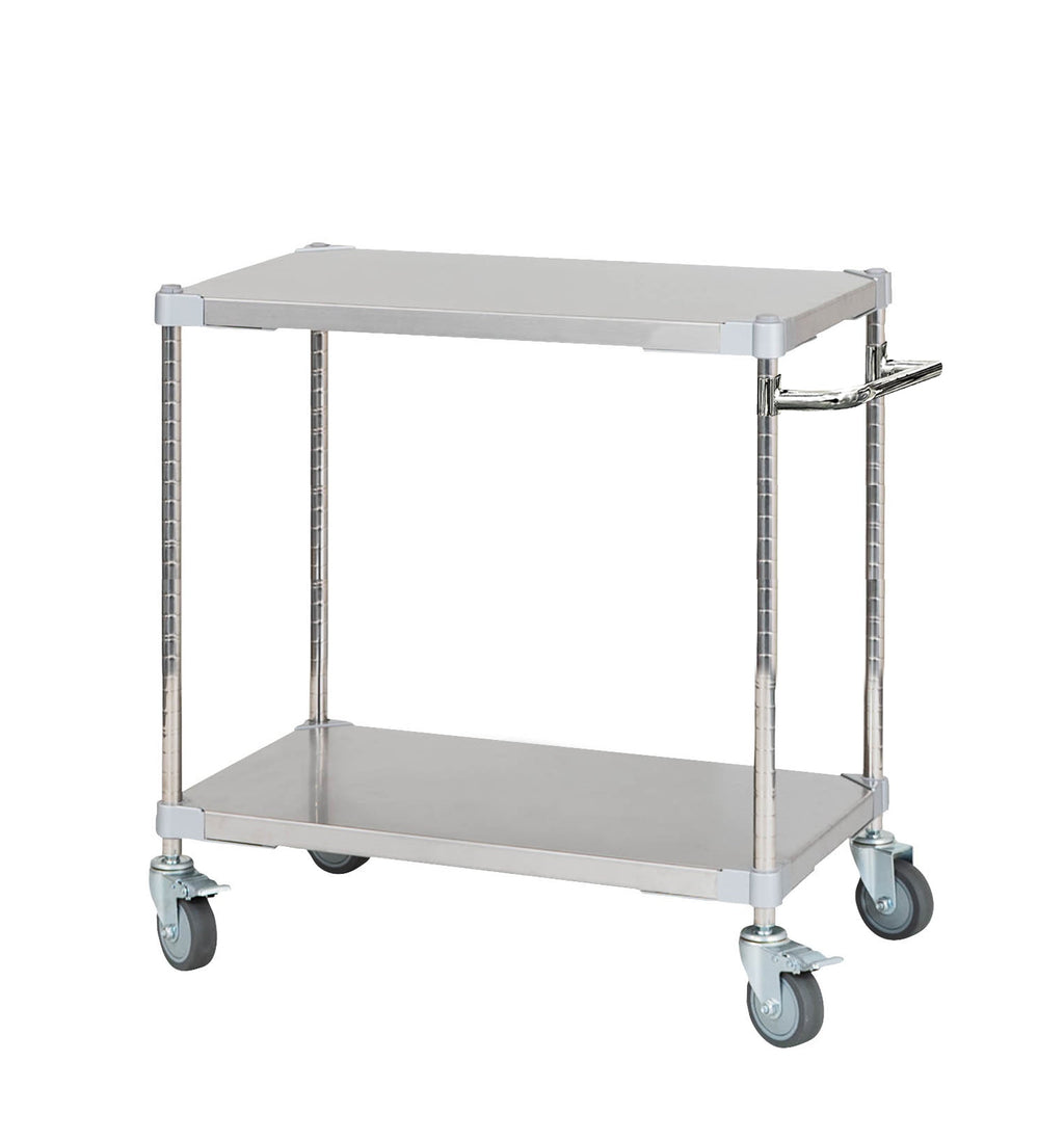 PROFACE Profissionale Acciaio inox SUS304 Carrello con maniglia Larghezza 60 Profondità 46 Altezza 85 2 ripiani TSSW2-46607