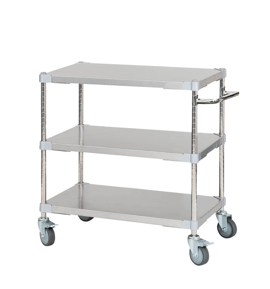 PROFACE Profase Carrello con maniglia in acciaio inox SUS304 Larghezza 76 Profondità 46 Altezza 85 3 ripiani TSSW3-46767