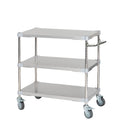 PROFACE Profase Carrello con maniglia in acciaio inox SUS304 Larghezza 76 Profondità 46 Altezza 85 3 ripiani TSSW3-46767