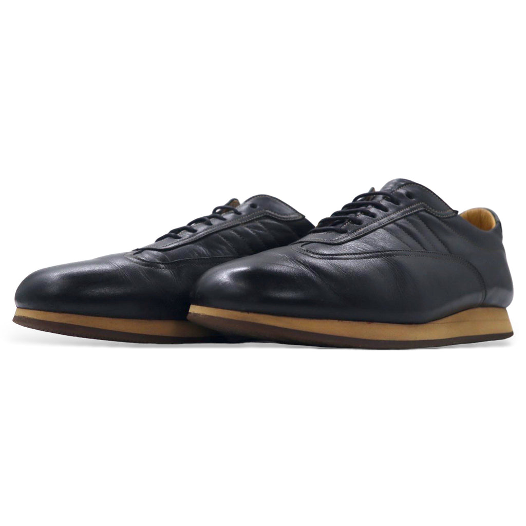 BURBERRY カーフレザー スニーカー 25.5cm ブラック BU1340