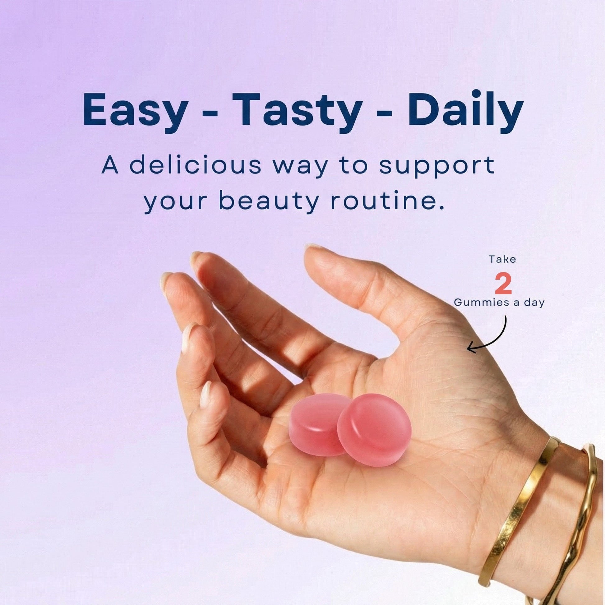 Biotin Hair & Nail Gummies | 5000mcg + Vitamins | 60ct