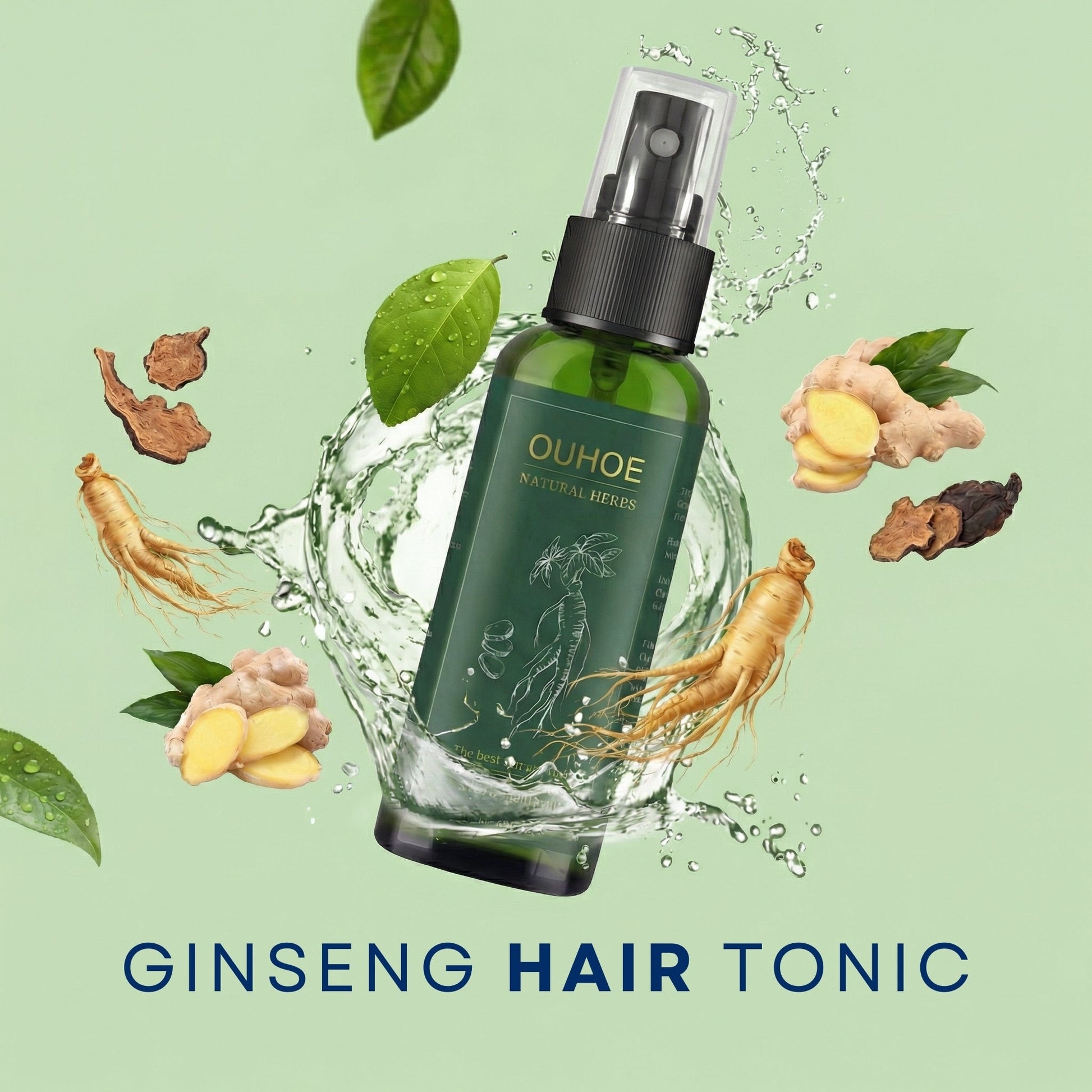 Ouhoe Ginseng Hair Growth Serum Oil | Biotin Scalp Treatment | 100ml