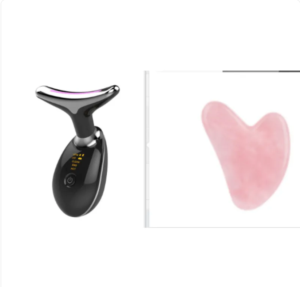 Evaly EMS Thermal Neck Lifting Massager | 42°C Heat + 630nm LED + Ion Therapy