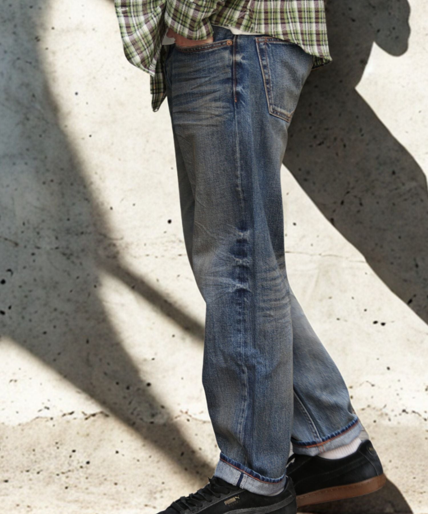 12oz SOFT DENIM 5P STRAIGHT／INDIGO LIGHT