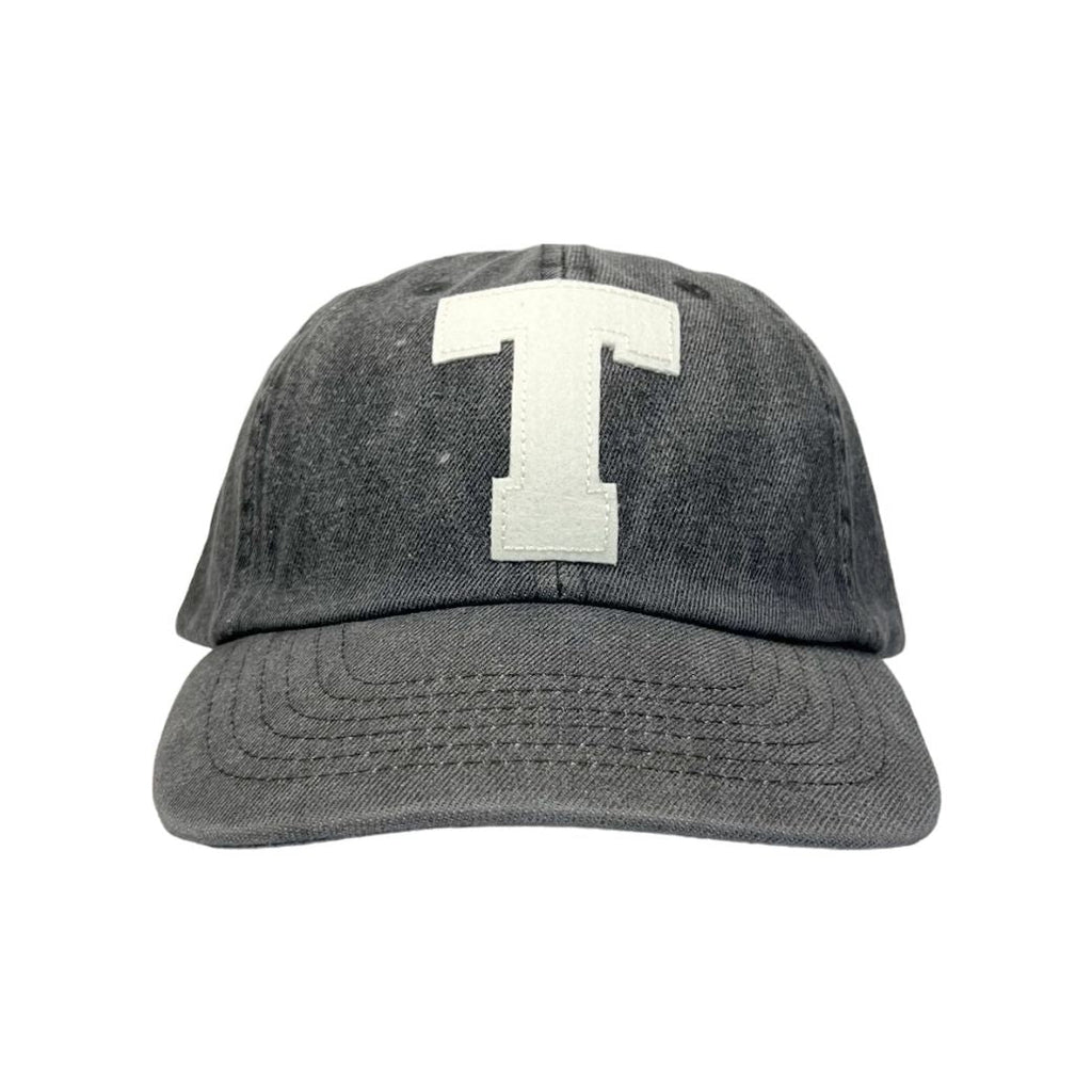 BASEBALL COTTON DENIM TWILL CAP / BLACK