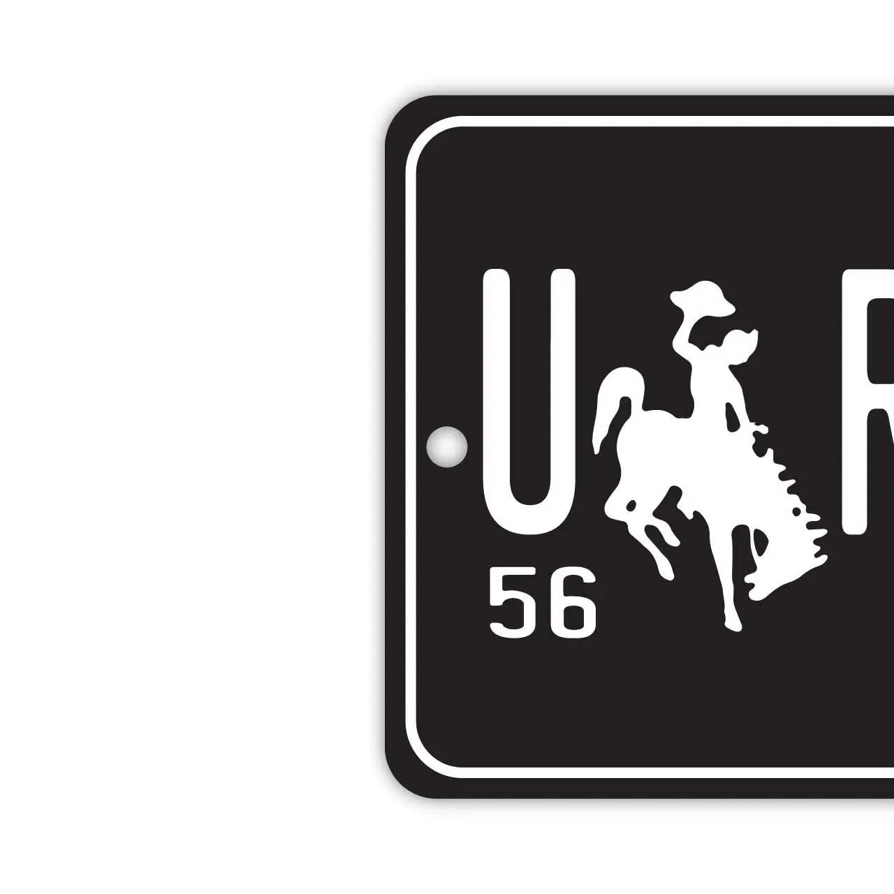 [Targhette specchio] Wyoming 56/Deodorante per auto originale a forma di targa americana