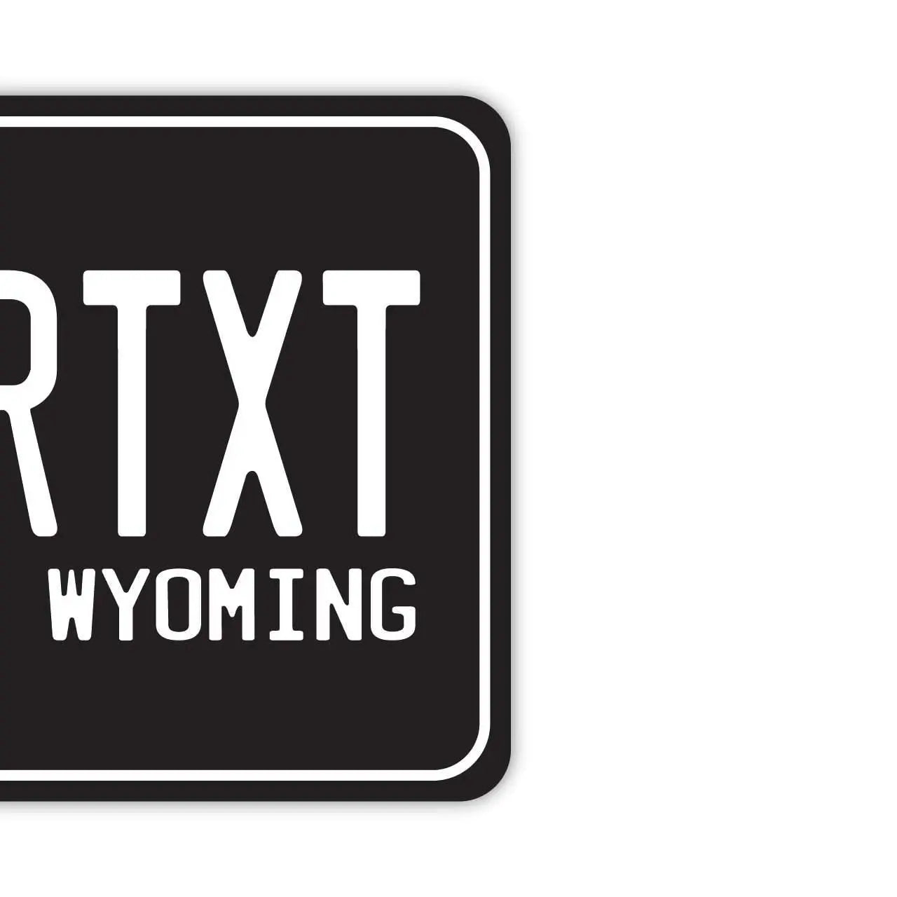 [Targhette specchio] Wyoming 56/Deodorante per auto originale a forma di targa americana