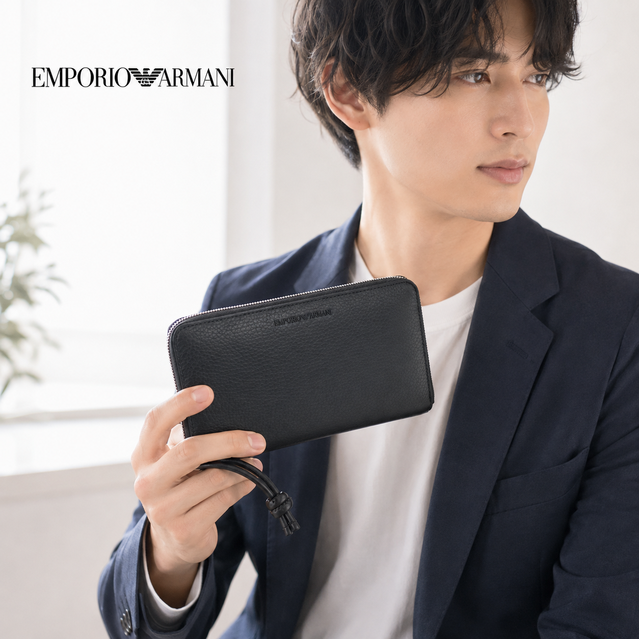 EMPORIO ARMANI エンポリオアルマーニ オーガナイザー Y4R169 Y068E 80001 メンズ ブラック