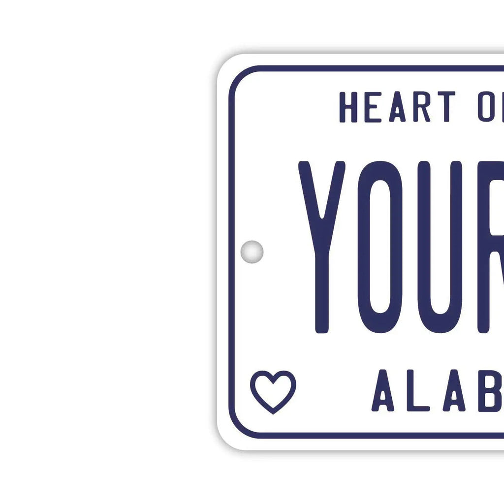 【Etichetta a specchio】Alabama 59 / Deodorante per auto originale a forma di targa americana