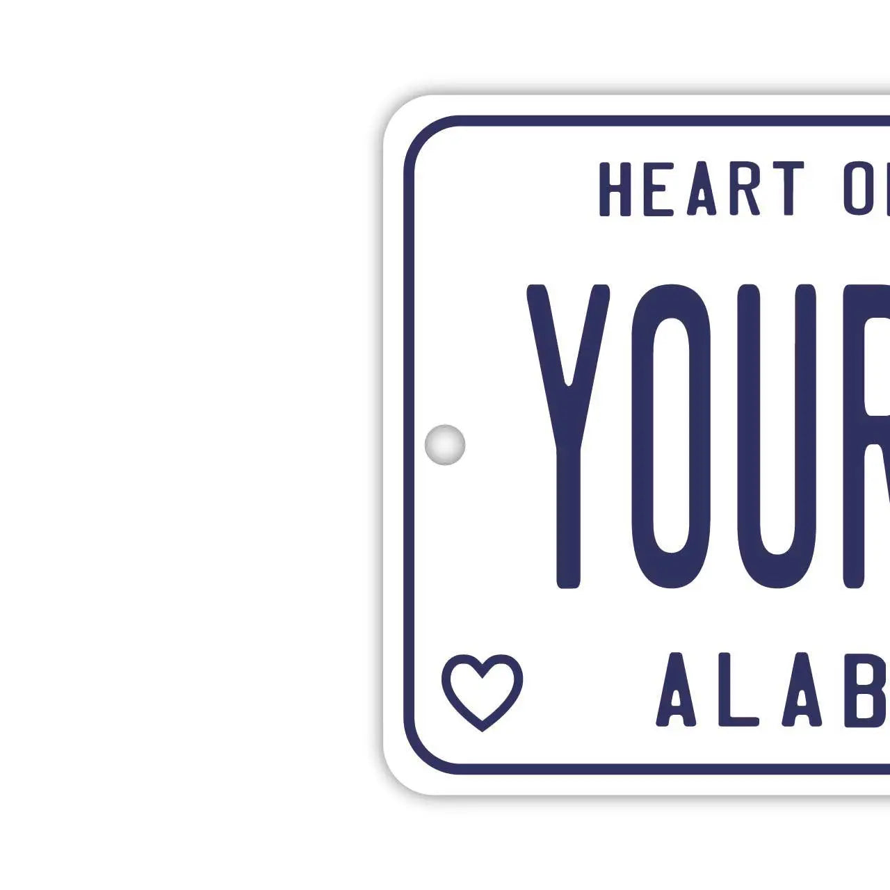 【Etichetta a specchio】Alabama 59 / Deodorante per auto originale a forma di targa americana