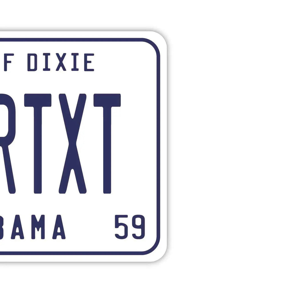 【Etichetta a specchio】Alabama 59 / Deodorante per auto originale a forma di targa americana