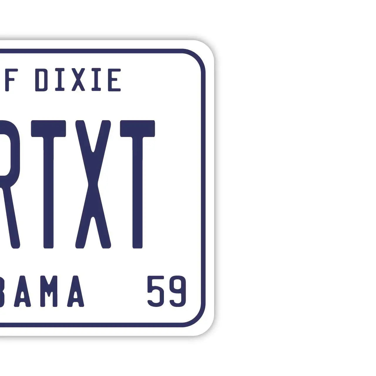 【Etichetta a specchio】Alabama 59 / Deodorante per auto originale a forma di targa americana