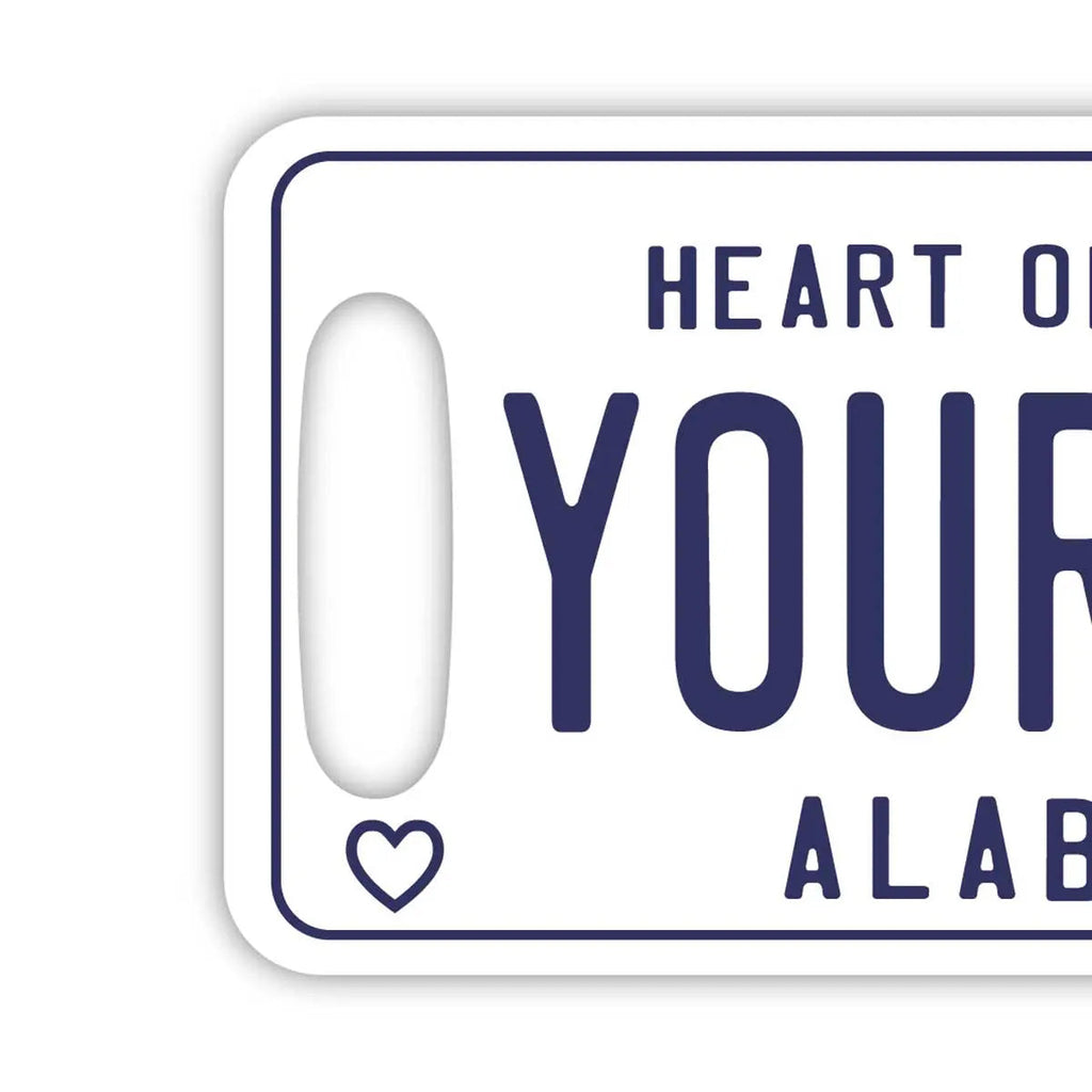 [Targhetta per bagagli] Alabama 59/Targhetta originale a forma di targa automobilistica americana - Elegante - Anti-smarrimento