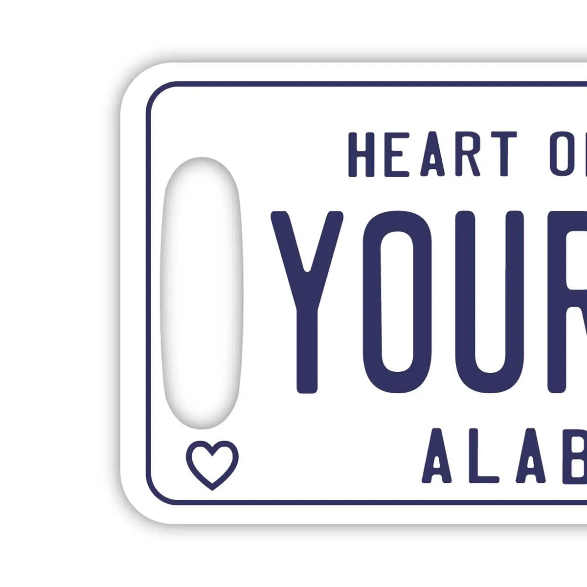[Targhetta per bagagli] Alabama 59/Targhetta originale a forma di targa automobilistica americana - Elegante - Anti-smarrimento