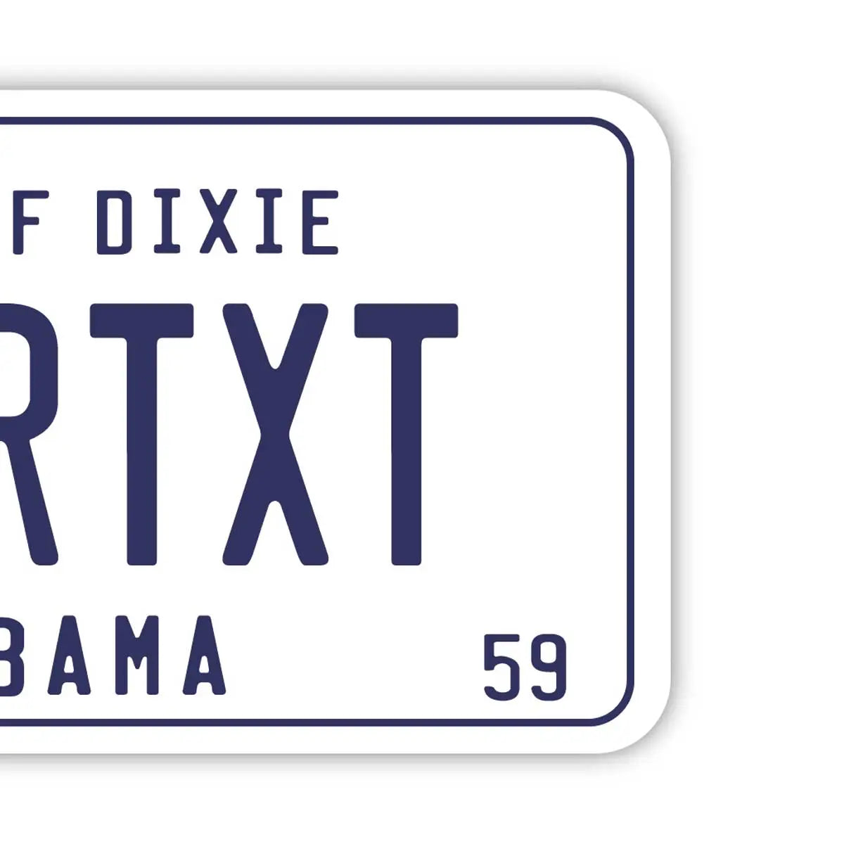 [Targhetta per bagagli] Alabama 59/Targhetta originale a forma di targa automobilistica americana - Elegante - Anti-smarrimento