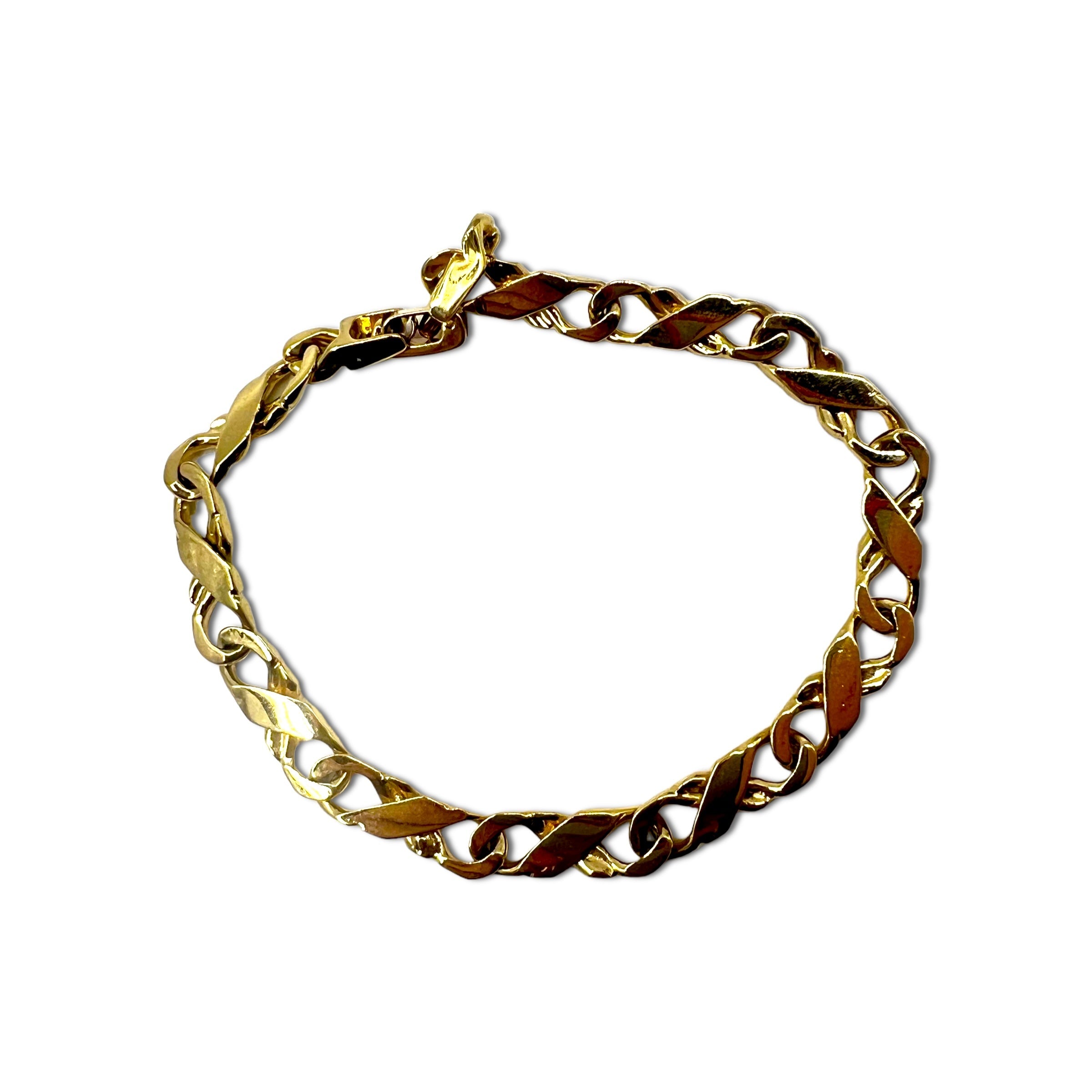 Bracciale a maglie Vintage 19cm Oro