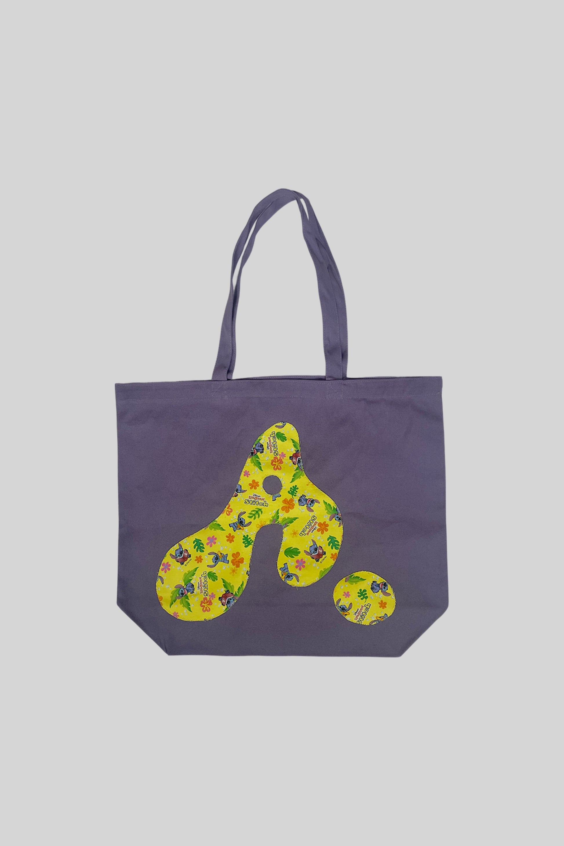 Borsa tote AWESOMEBOY×VINTAGE LOCKER ROOM con logo "A" (parte 1)