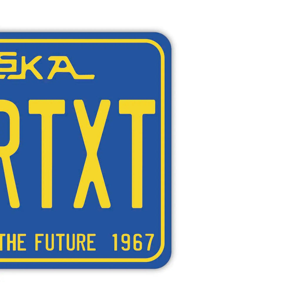 【Mirror Tag】Alaska 67/Deodorante per auto a forma di targa americana originale