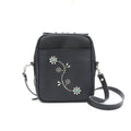 INDIGO LEATHER SHOULDER STADS BAG