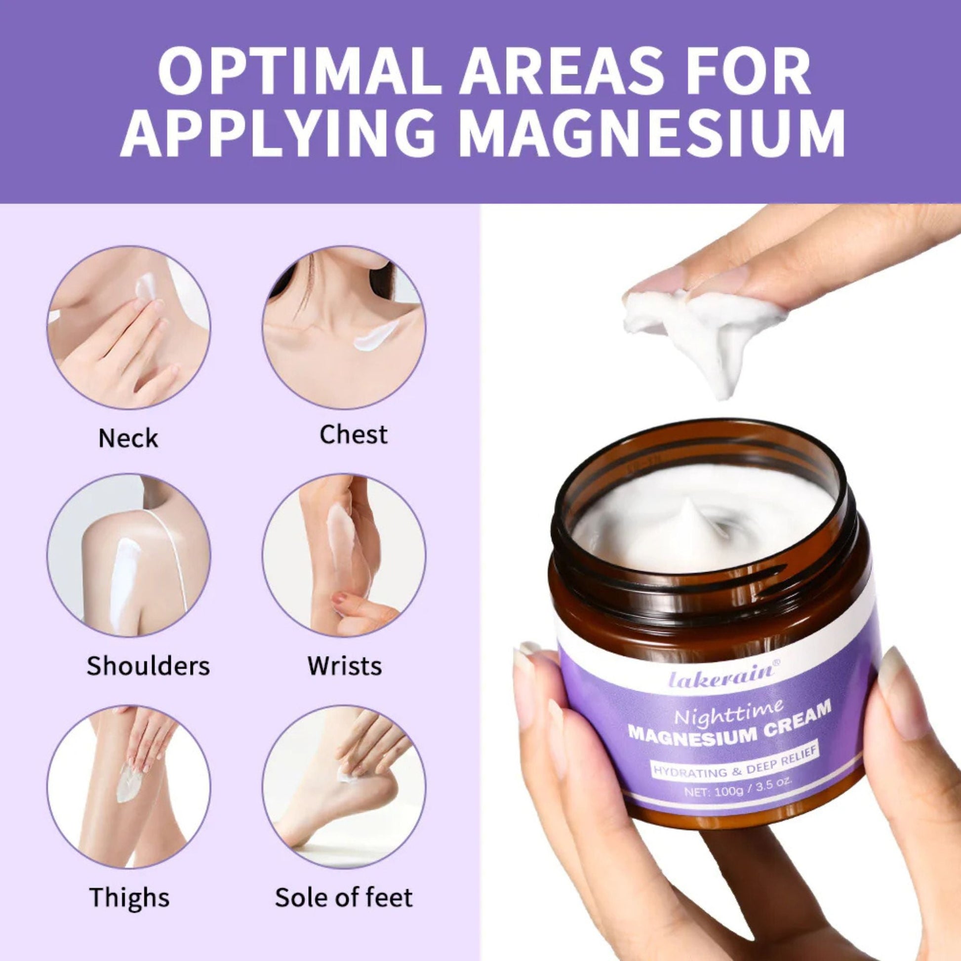 Deep Sleep Magnesium Body Lotion | Topical Sleep Support + Skin Hydration