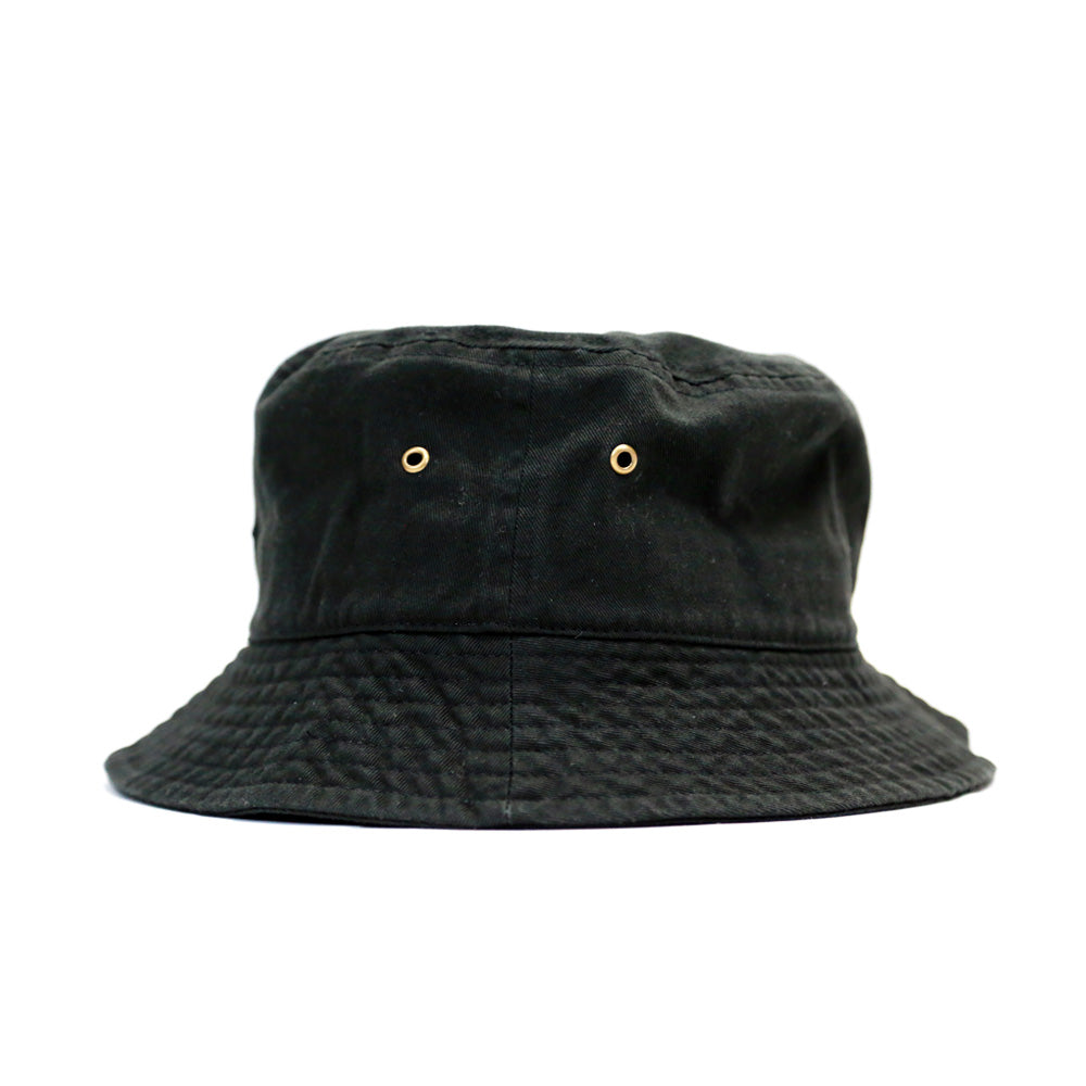 BUCKET HAT CON LOGO CIRCOLARE / NERO