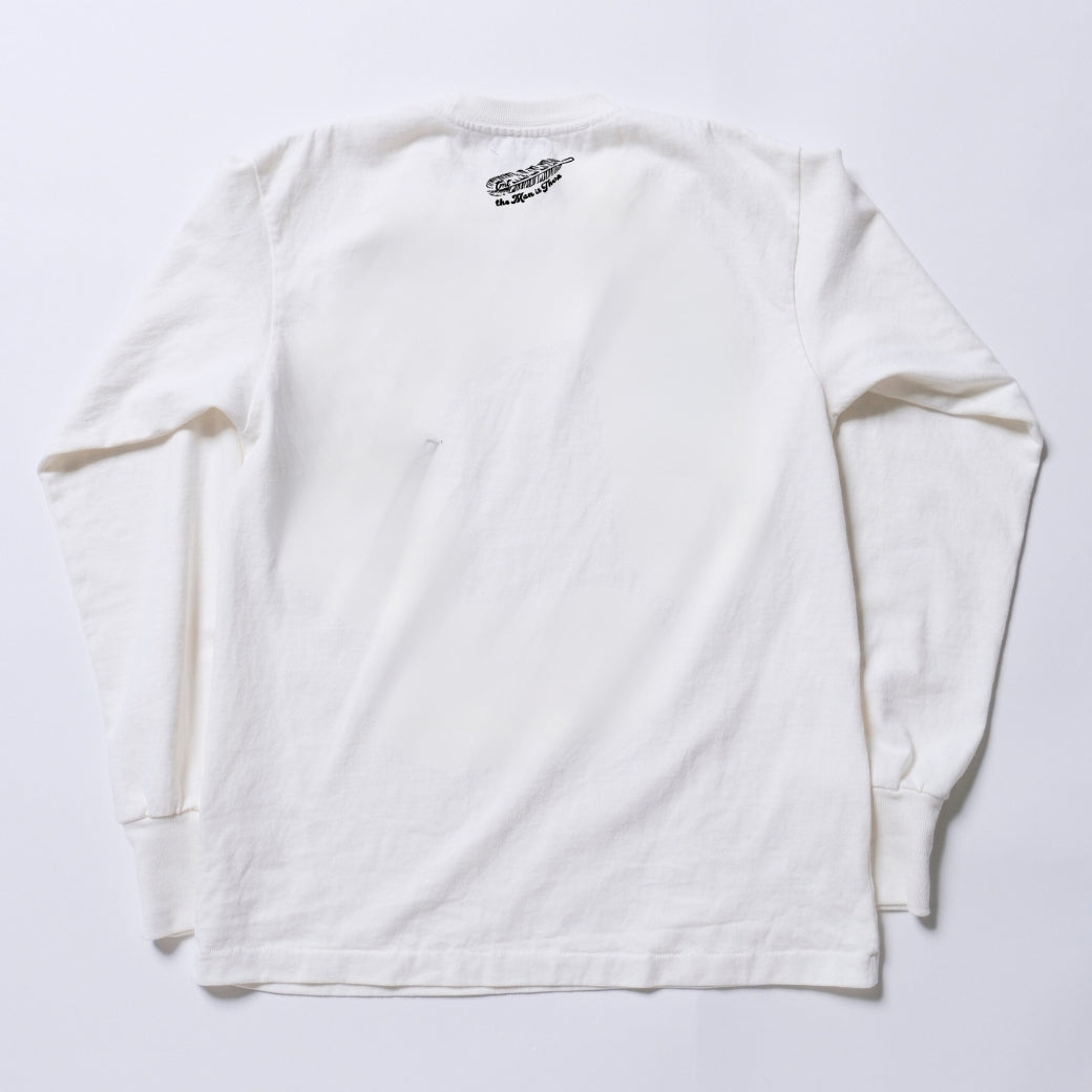 DRY COTTON JERSEY L/S TEE（SANTO DOMINGO）／WHITE