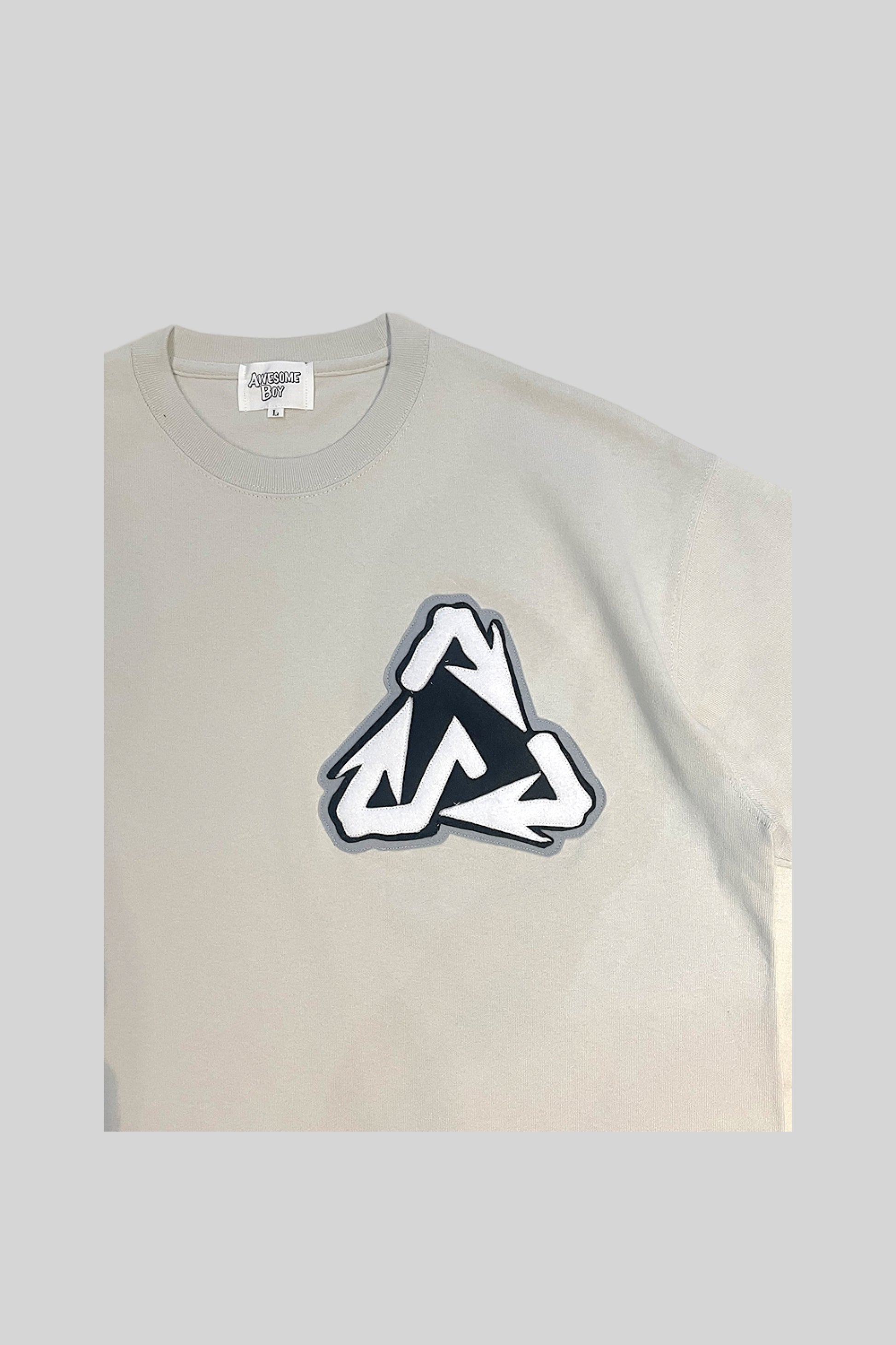 T-SHIRT "RECYCLE" (S, GRIGIO)