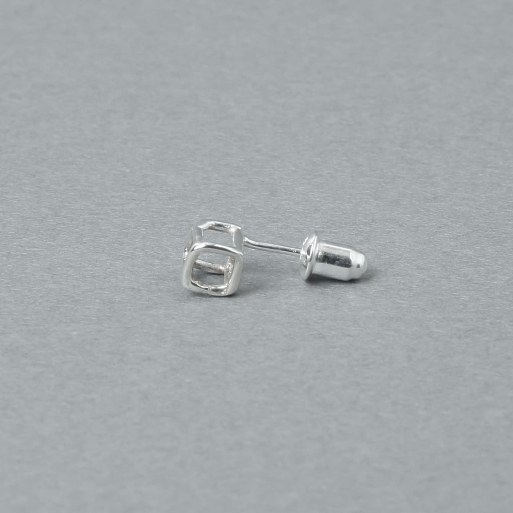 Orecchini in argento 925 | Quadrati da 5mm | 23-E-022