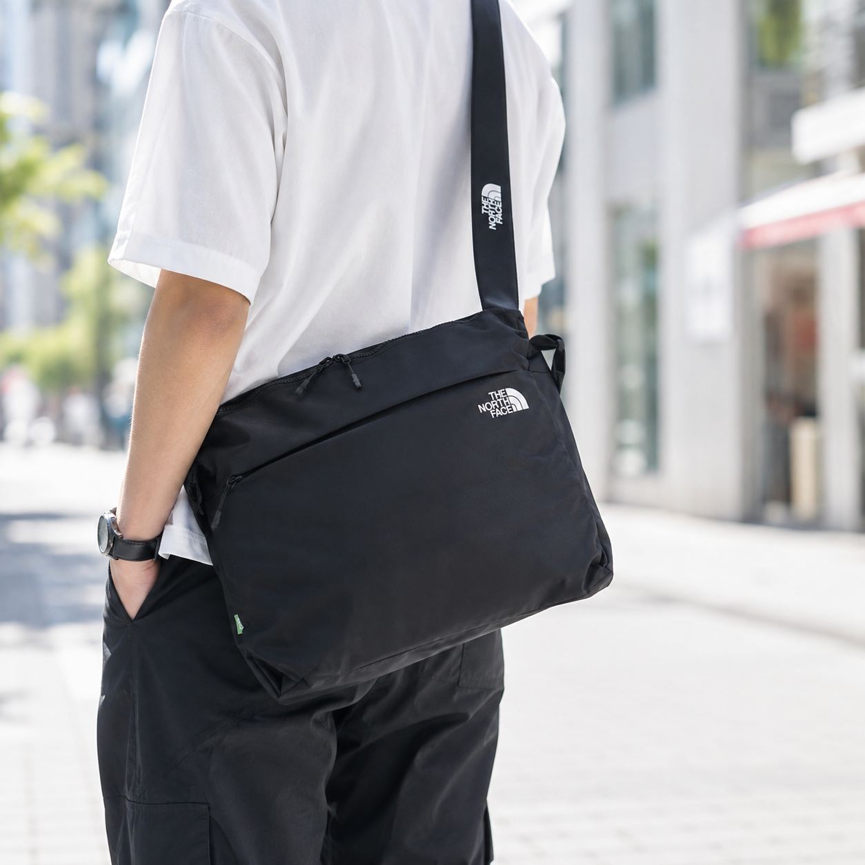 ザノースフェイス バッグ メンズ レディース ショルダーバッグ ナイロン ブラック NN2PS11A BLK THE NORTH FACE A4対応