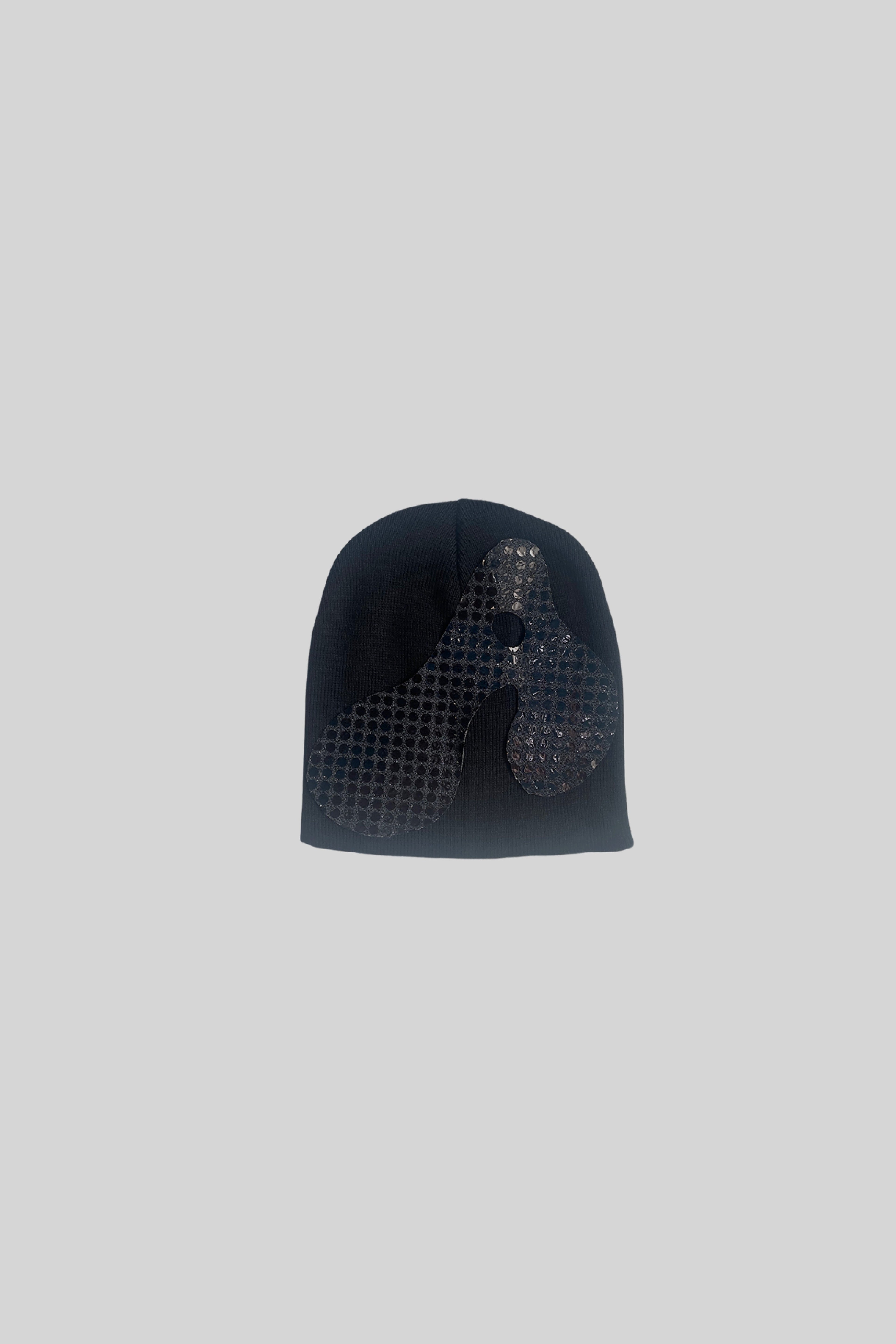 "A" LOGO BEANIE(SPANGLE BLACK)