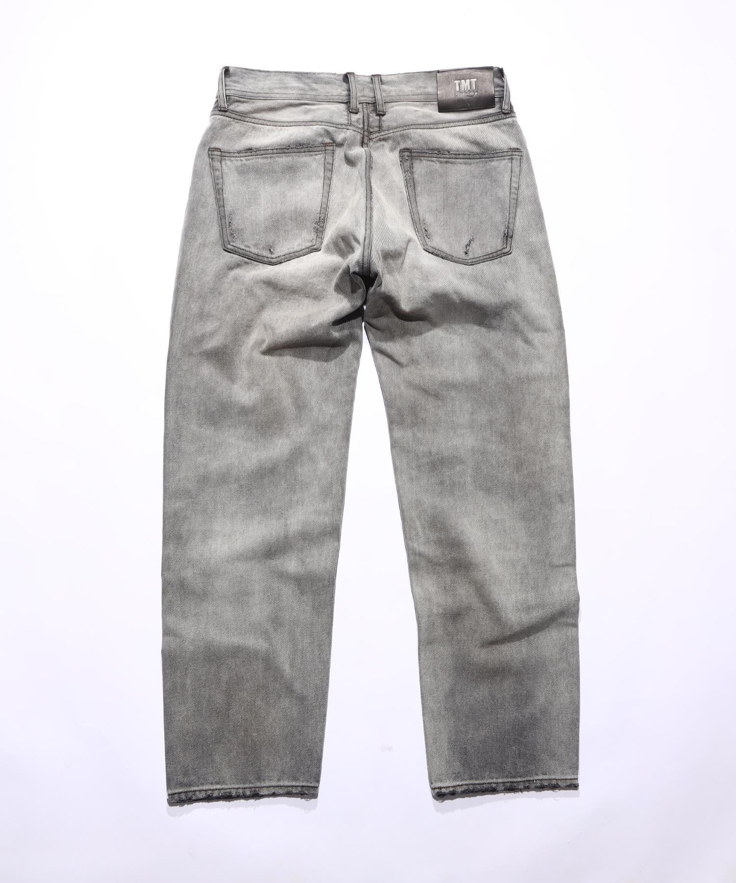 JEANS DRITTI 5 TASCHE IN DENIM NERO MORBIDO 12 once