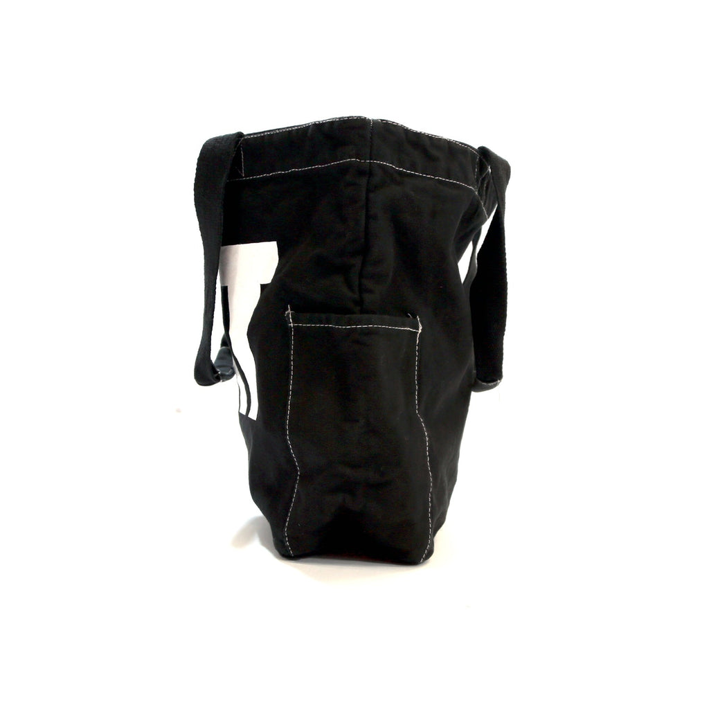 BORSA SHOPPER IN TELA (TMT) / NERO