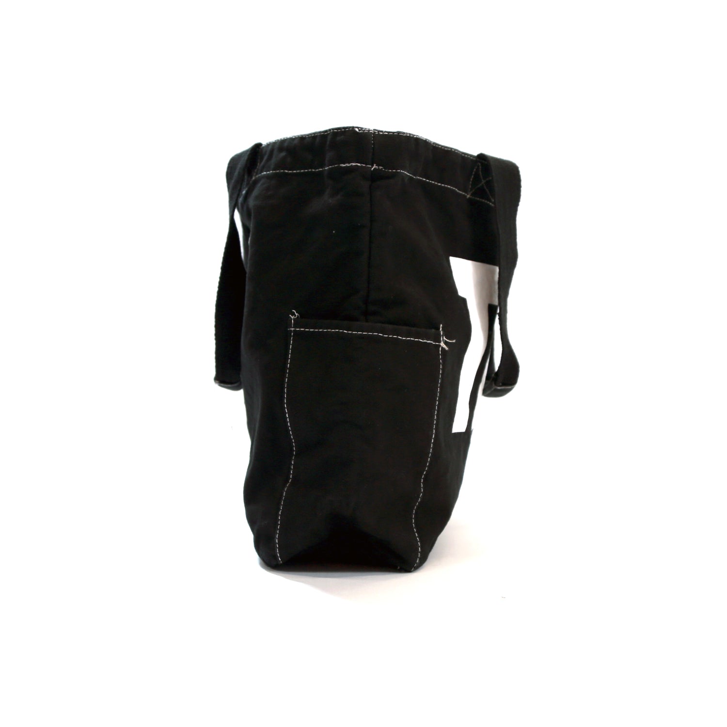BORSA SHOPPER IN TELA (TMT) / NERO