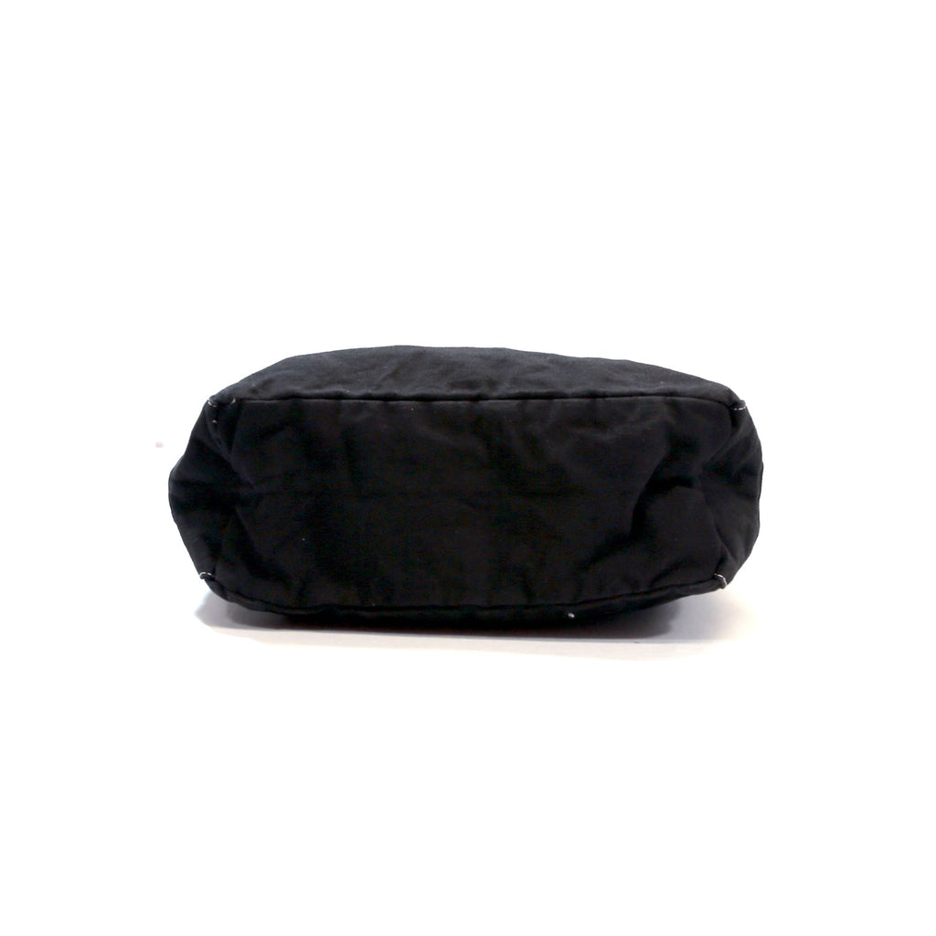 BORSA SHOPPER IN TELA (TMT) / NERO