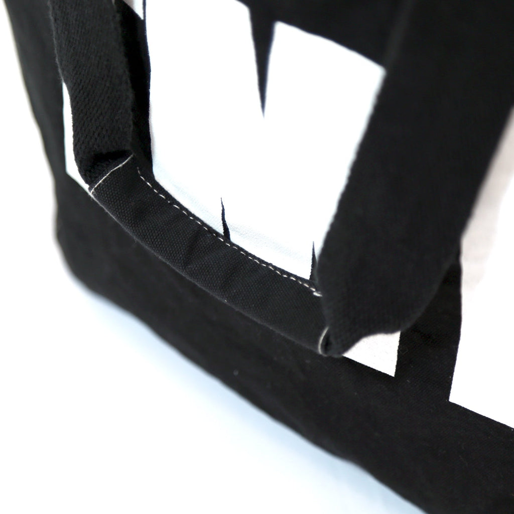 BORSA SHOPPER IN TELA (TMT) / NERO