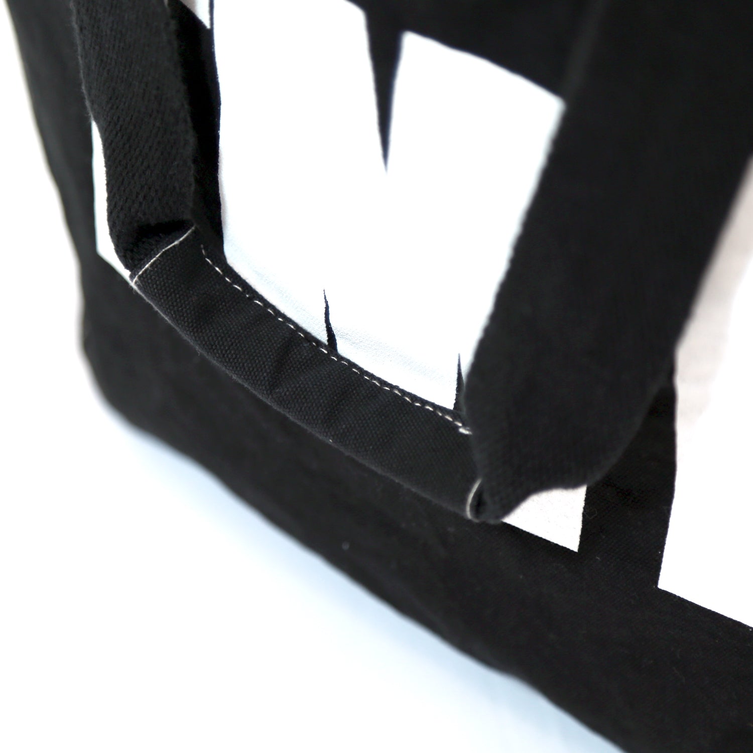 BORSA SHOPPER IN TELA (TMT) / NERO