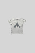 T-SHIRT DONNA CON LOGO "A" (PAILLETTES ARGENTO)