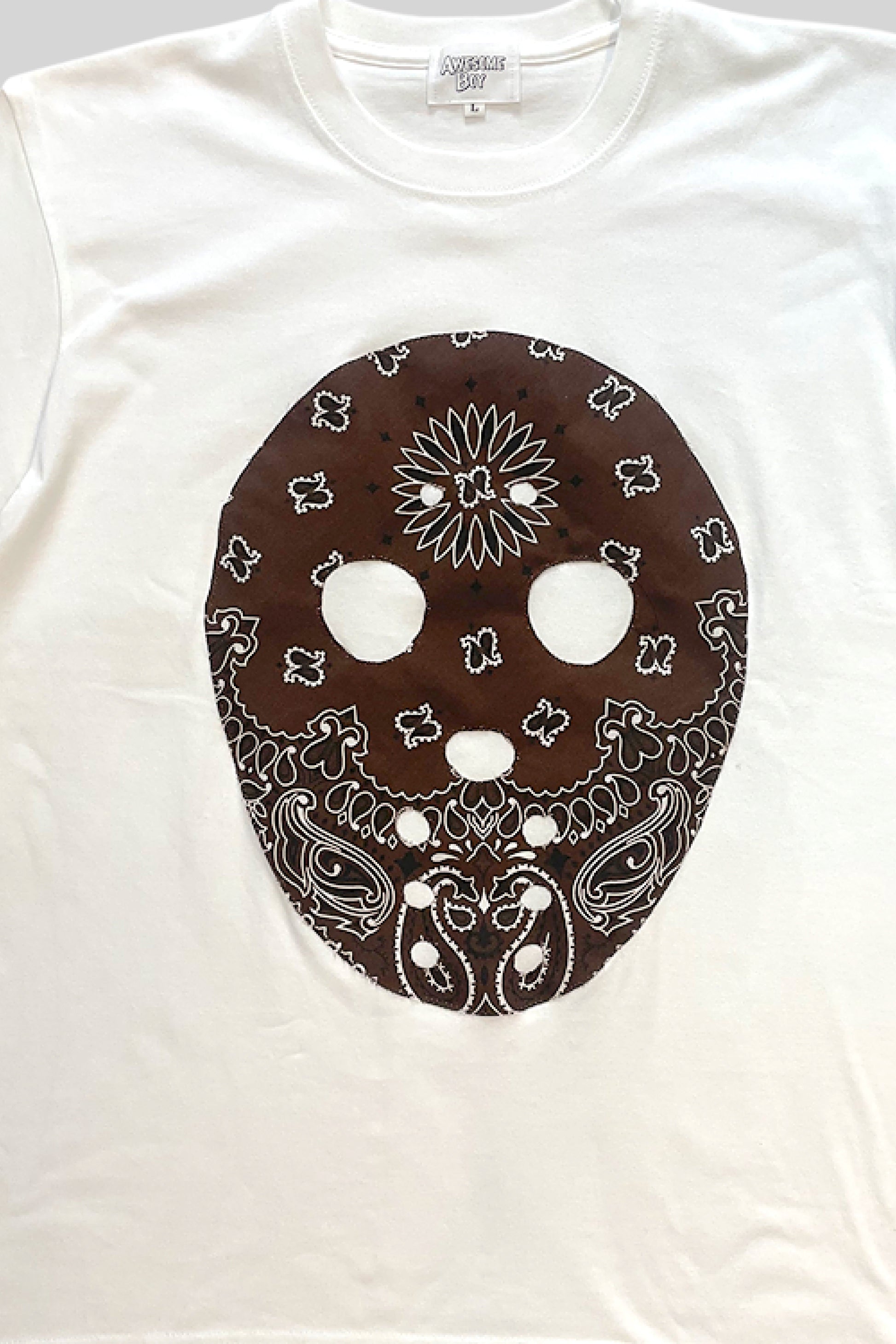 T-SHIRT "MASCHERA" BANDANA (BIANCA)