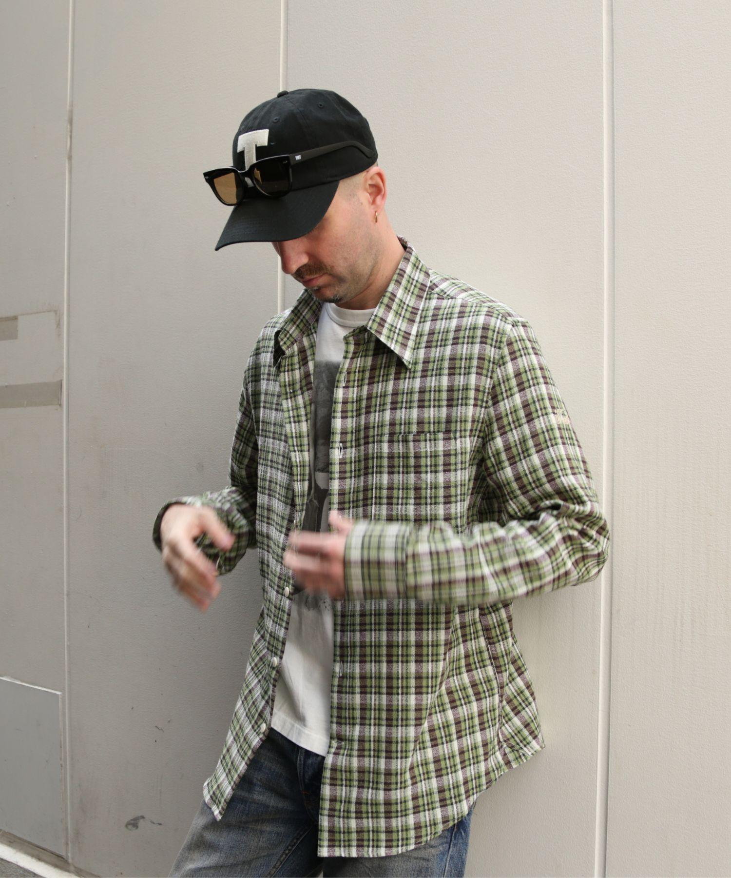 CAMICIA MORBIDA A MANICHE LUNGHE CON FANTASIA A QUADRI COUNTRY