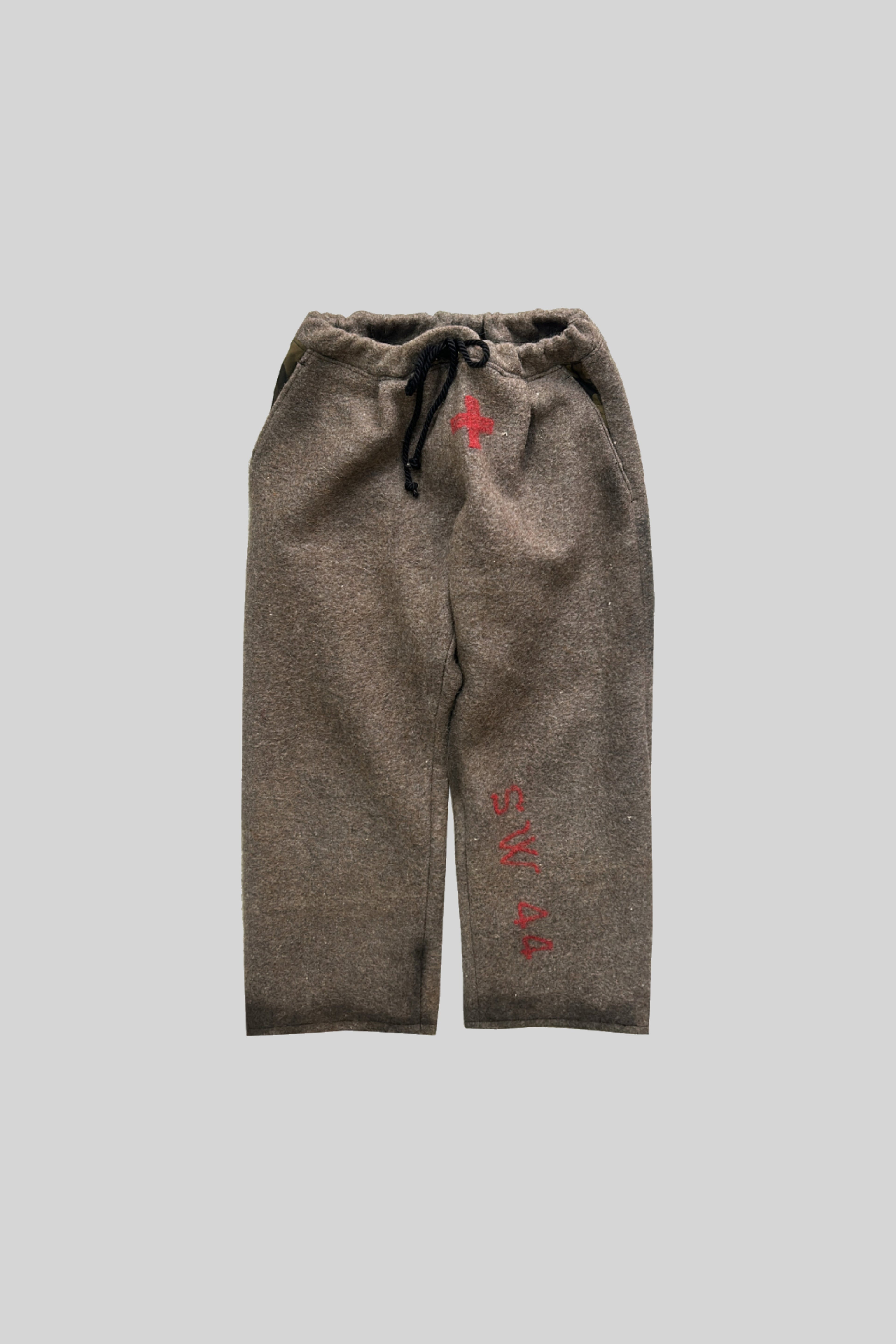 PANTALONI DOJO IN LANA MILITARE SU MISURA (MARRONE)
