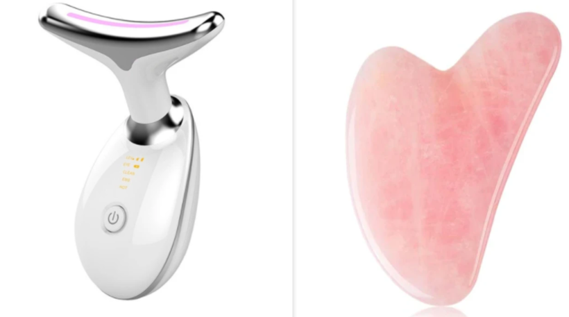 Evaly EMS Thermal Neck Lifting Massager | 42°C Heat + 630nm LED + Ion Therapy