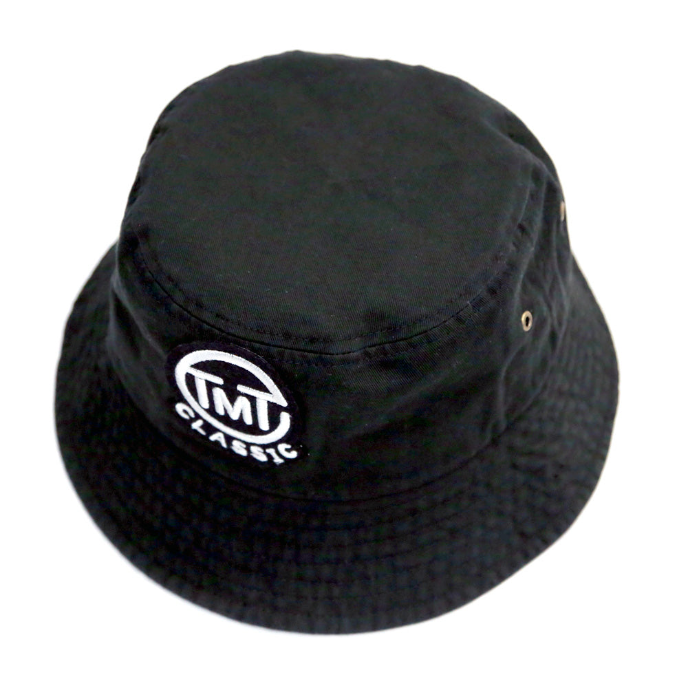 BUCKET HAT CON LOGO CIRCOLARE / NERO